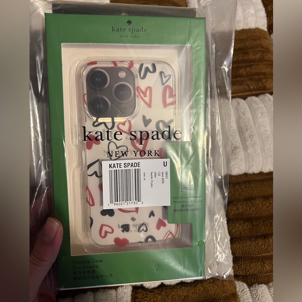 Kate Spade Scribble Heart Pattern IPhone 13 Pro NIB!